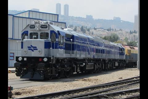 After being unloaded, the two locos were transferred to Haifa East depot for final commissioning. Photo: Dov Berger